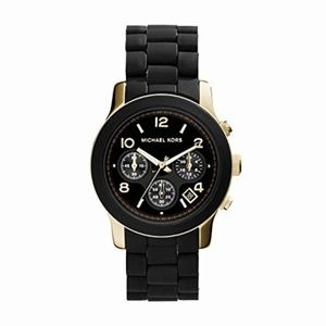 Authentic Michael Kors Runway Black Watch!